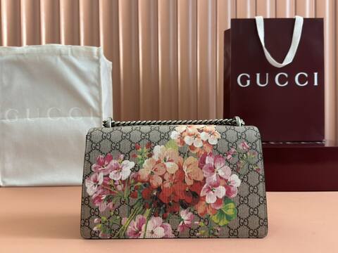 Gucci Dionysus GG Supreme floral beige ebony with burgundy 28x18x9cm shoulder Top Quality Replica