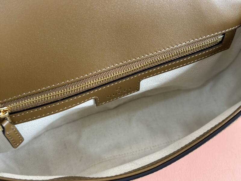 Gucci Blondie Brown suede and leather shoulder — Top Quality Replica