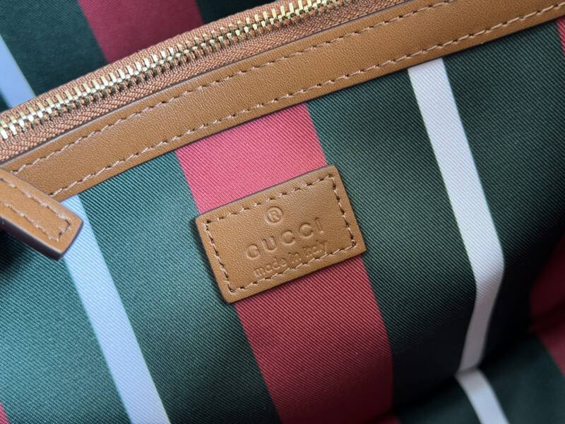 Gucci GG Emblem Beige GG canvas with brown leather crossbody — Top Quality Replica