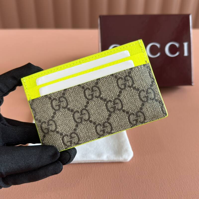 Gucci GG Supreme canvas with neon yellow trim everyday — Premium Replica