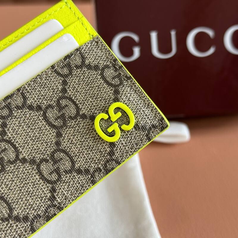 Gucci GG Supreme canvas with neon yellow trim everyday — Premium Replica