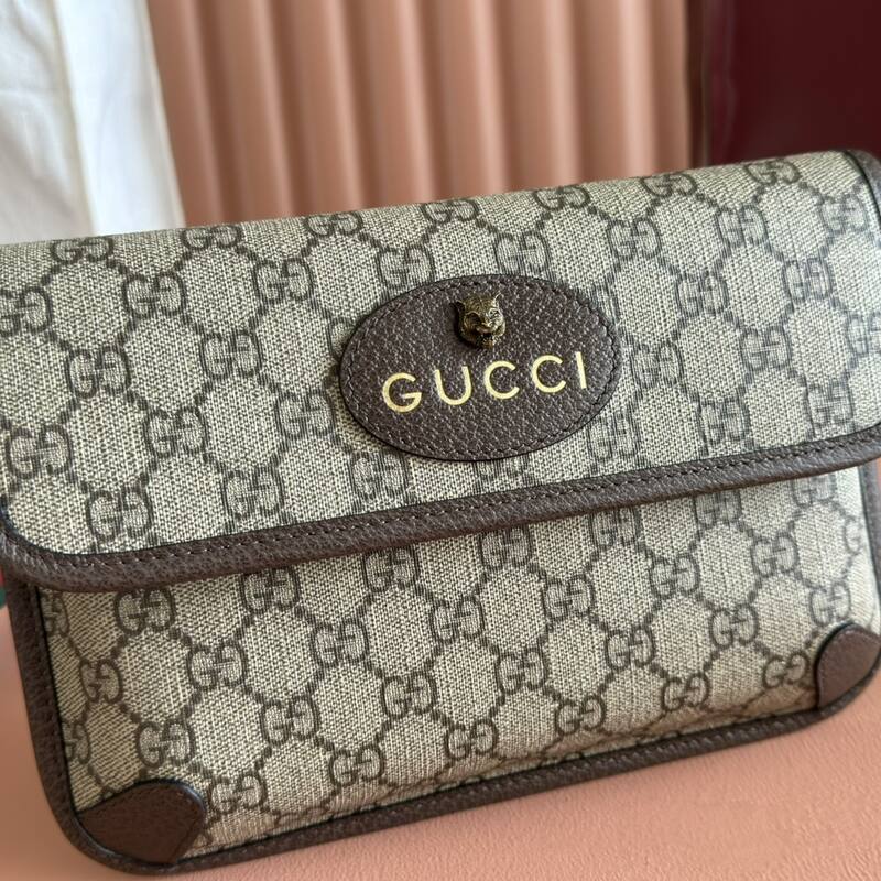 Gucci GG Supreme Beige Ebony crossbody — Premium Replica