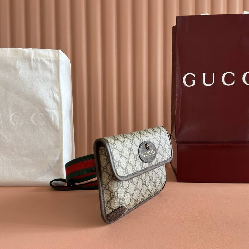 Gucci GG Supreme Beige Ebony crossbody — Premium Replica