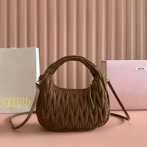 Miu Miu Brown 18x12cm shoulder bag 1 1 Replica