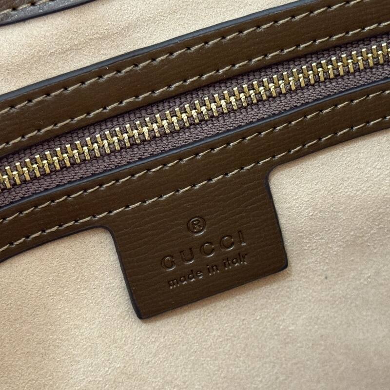 Gucci Jackie 1955 GG Supreme beige with brown leather shoulder — AAA Quality Replica