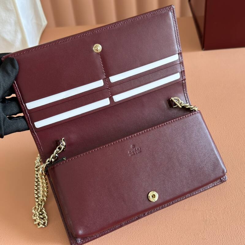 Gucci Horsebit 1955 Beige Ebony GG Supreme canvas with burgundy leather shoulder — 1:1 Replica