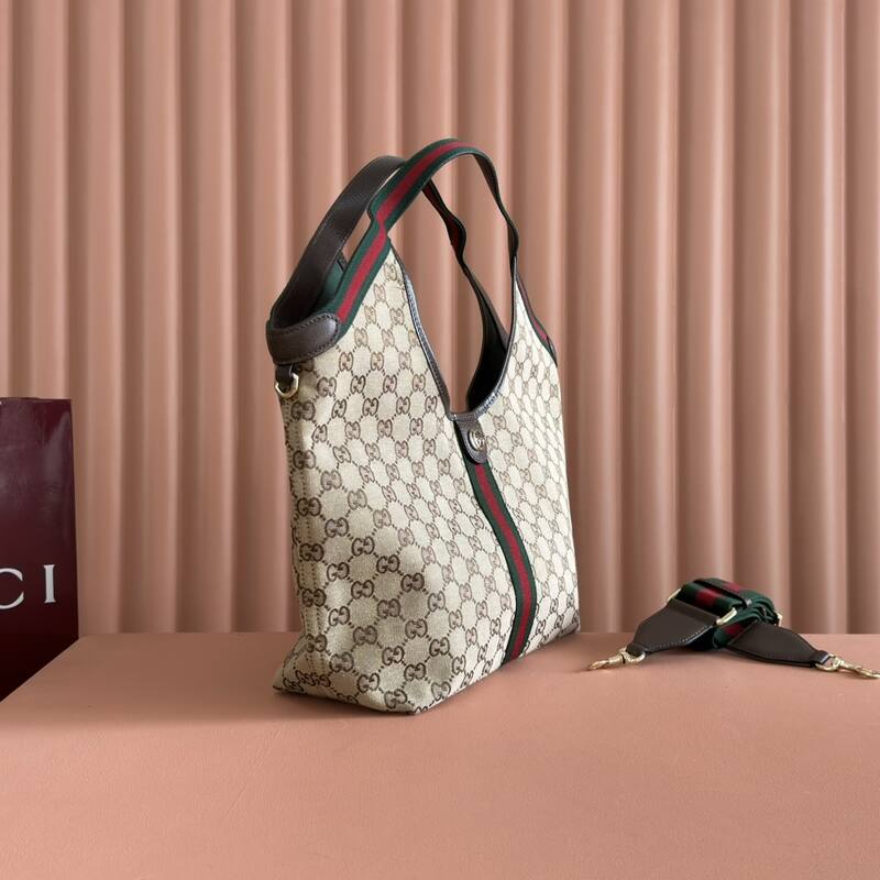 Gucci Giglio Beige GG Supreme canvas shoulder — AAA Quality Replica