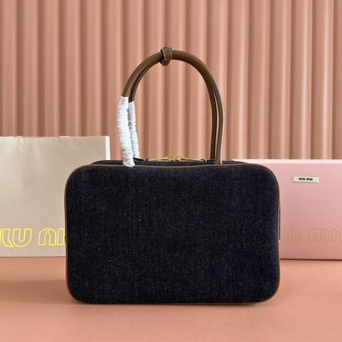 Miu Miu Brown 34x23x12cm shoulder bag AAA Quality Replica