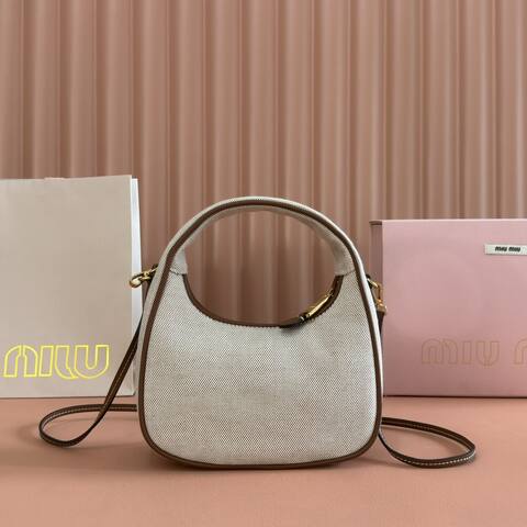 Miu Miu Brown 25x18x10cm shoulder bag AAA Quality Replica
