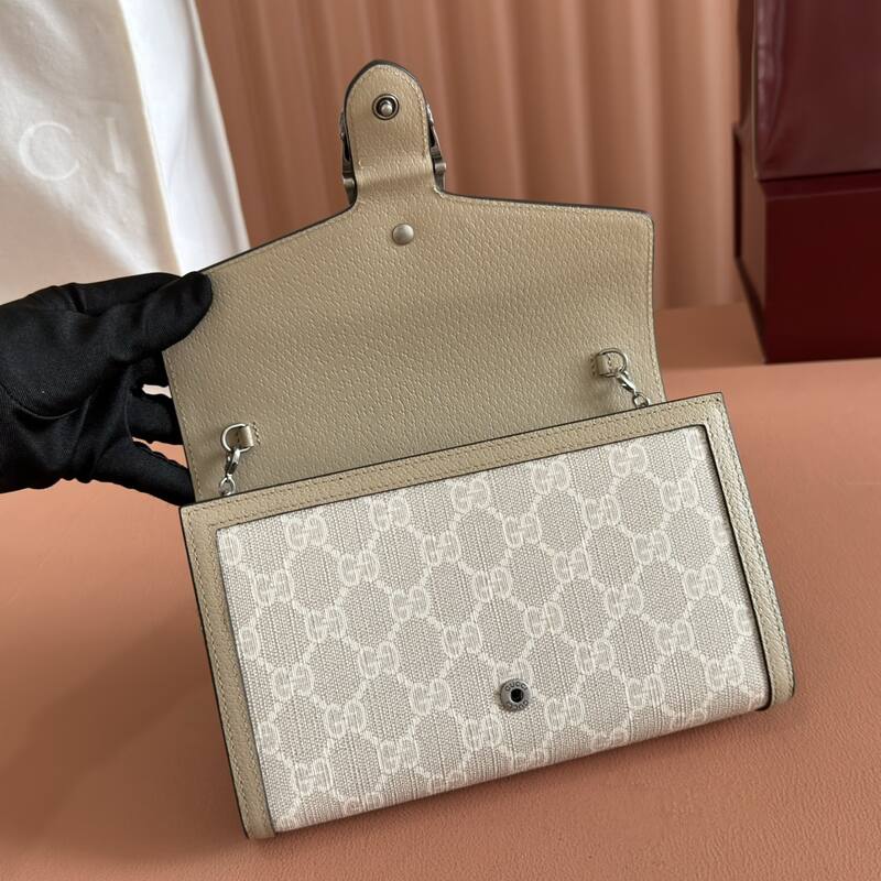 Gucci Dionysus Beige GG Supreme canvas 20x13 shoulder — 1:1 Replica