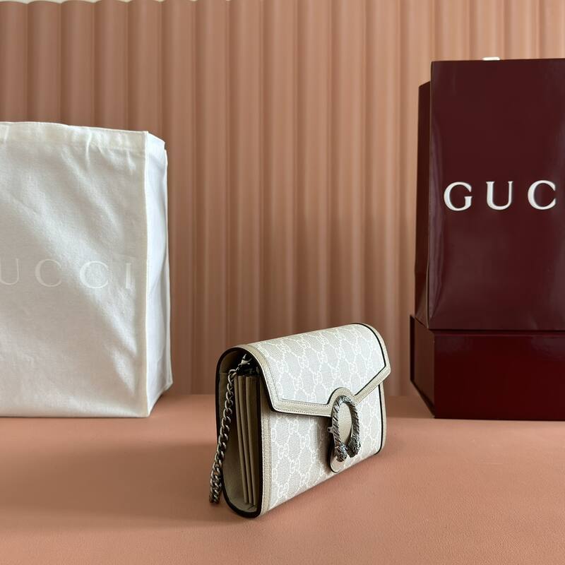 Gucci Dionysus Beige GG Supreme canvas 20x13 shoulder — 1:1 Replica