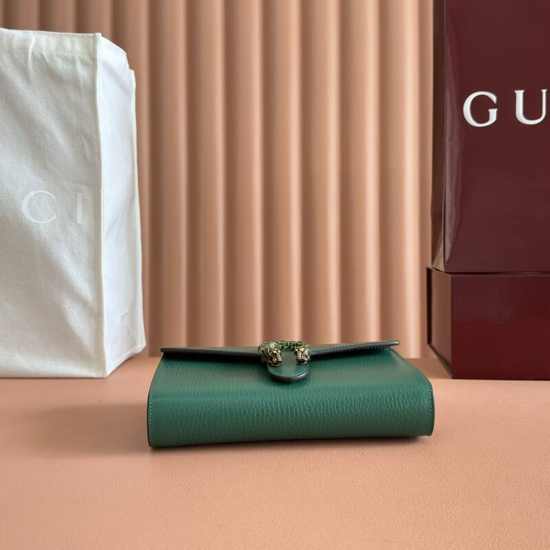 Gucci Dionysus Green leather 20x13 shoulder — Top Quality Replica