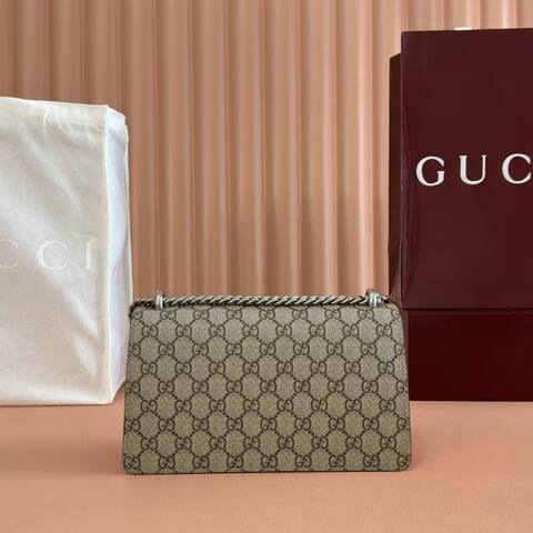 Gucci Dionysus GG Supreme Beige Ebony with Red shoulder 1 1 Replica
