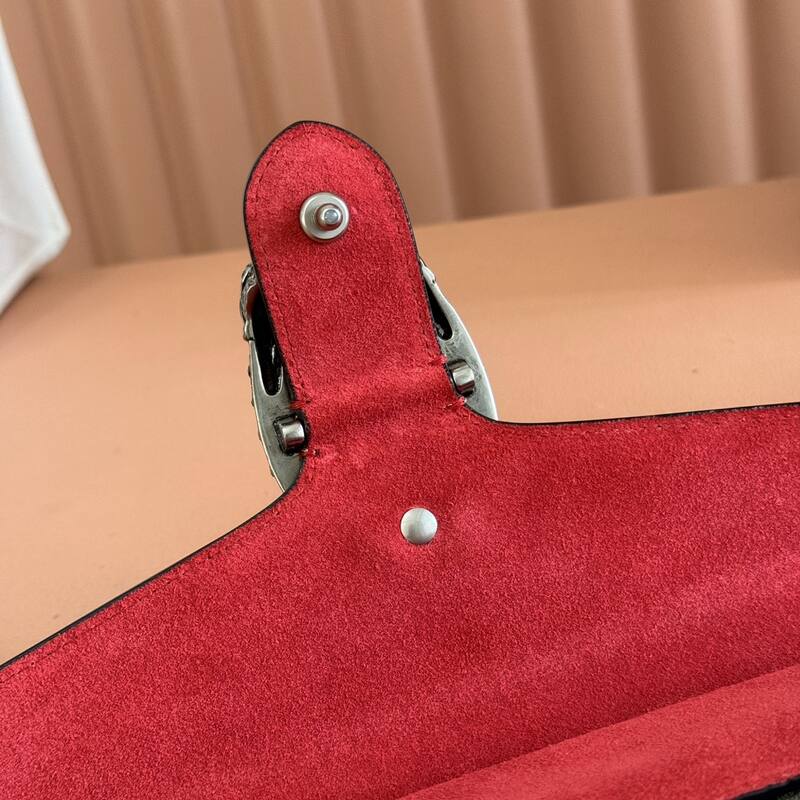 Gucci Dionysus GG Supreme Beige Ebony with Red shoulder — 1:1 Replica