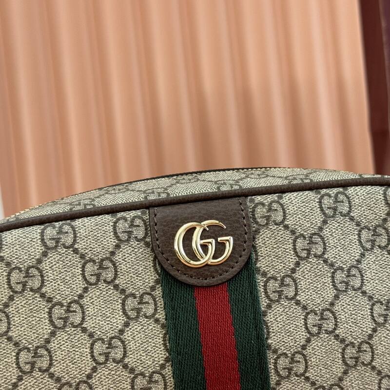 Gucci Ophidia Beige Ebony GG Supreme crossbody — Top Quality Replica
