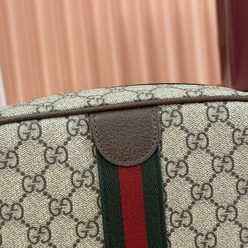 Gucci Ophidia Beige Ebony GG Supreme crossbody — Top Quality Replica