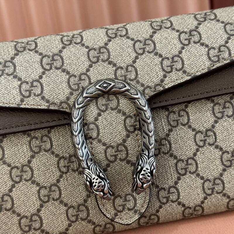 Gucci Dionysus GG Supreme beige brown crossbody — Premium Replica