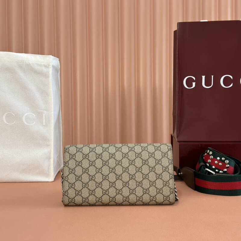Gucci Dionysus GG Supreme beige brown crossbody — Premium Replica