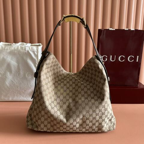 Gucci Beatrix Beige GG Canvas shoulder AAA Quality Replica