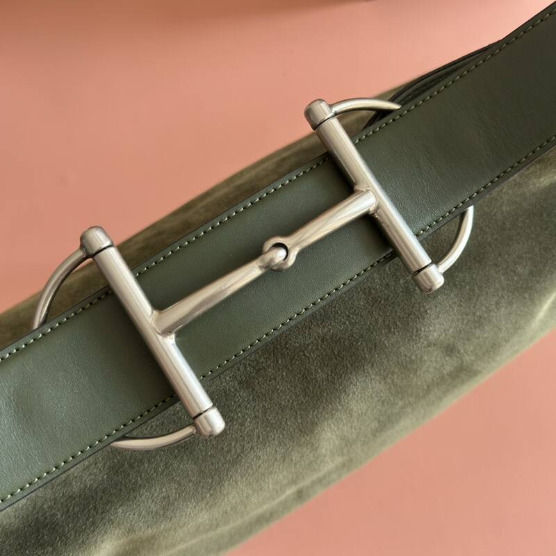 Gucci Beatrix Olive Green Suede shoulder — AAA Quality Replica