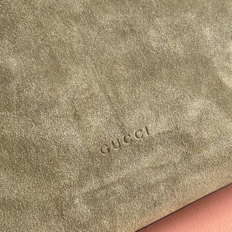 Gucci Beatrix Olive Green Suede shoulder — AAA Quality Replica