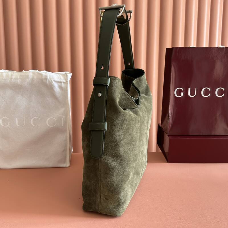 Gucci Beatrix Olive Green Suede shoulder — AAA Quality Replica