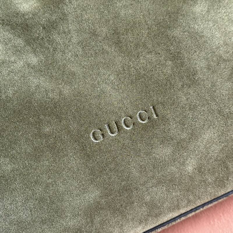 Gucci Beatrix Olive suede shoulder — AAA Quality Replica