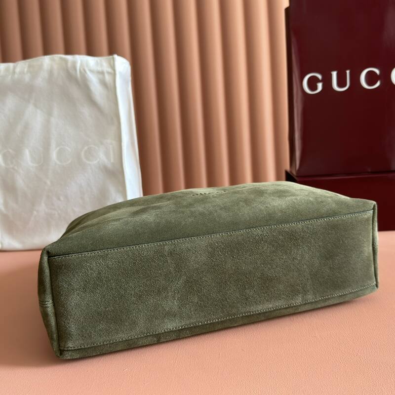 Gucci Beatrix Olive suede shoulder — AAA Quality Replica
