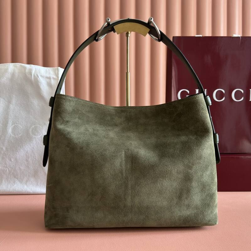 Gucci Beatrix Olive suede shoulder — AAA Quality Replica