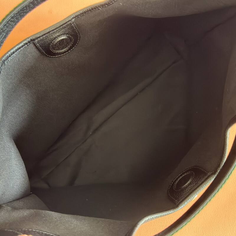 Gucci Giglio GG Supreme brown with green-red-green stripe tote — 1:1 Replica