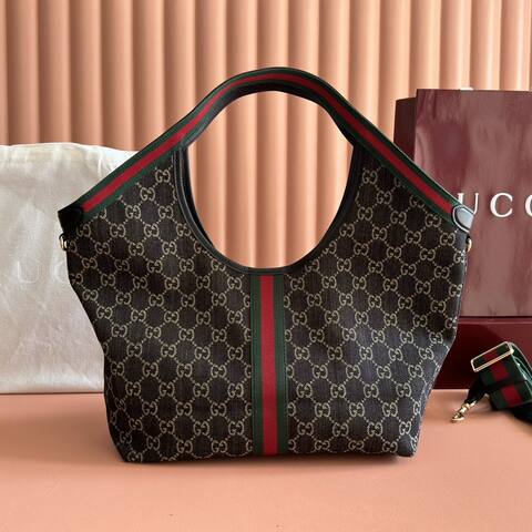 Gucci Giglio GG Supreme Monogram Brown shoulder Premium Replica