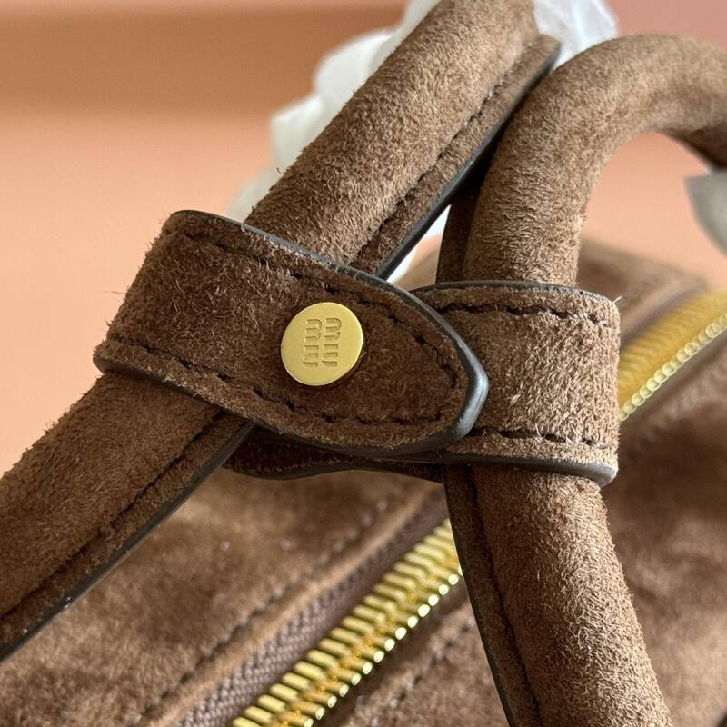 Miu Miu Arcadie Brown Matelasse Suede crossbody bag — Premium Replica