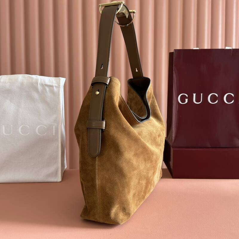 Gucci Beatrix Brown suede shoulder — Premium Replica