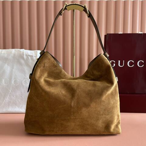Gucci Beatrix Brown suede shoulder Premium Replica