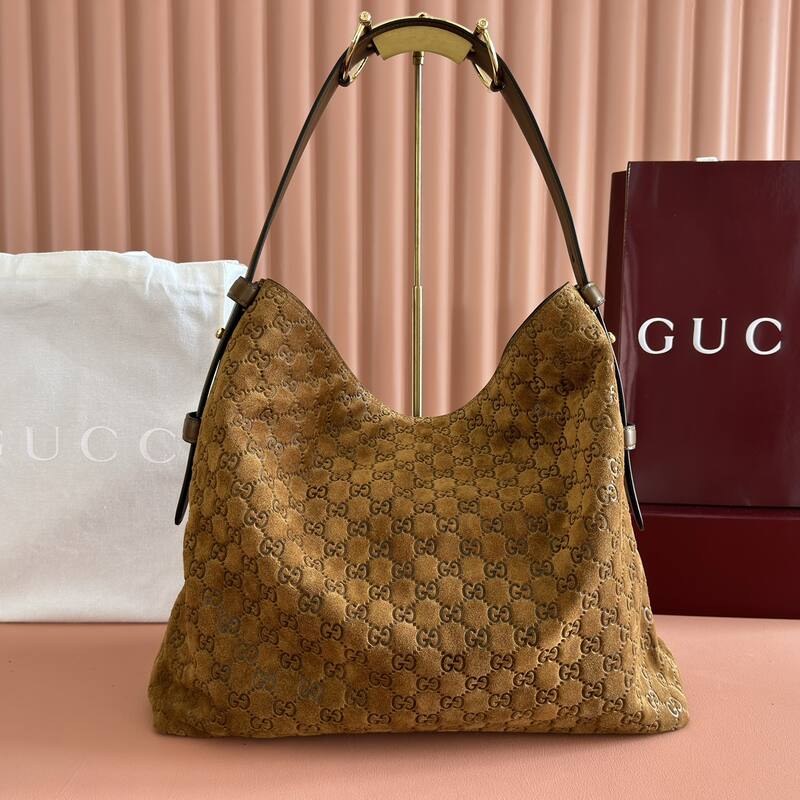 Gucci Beatrix Brown GG suede shoulder — 1:1 Replica