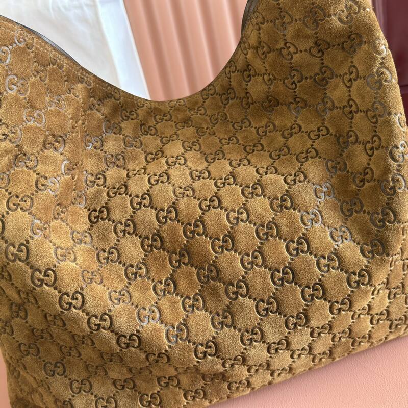 Gucci Beatrix Brown GG suede shoulder — 1:1 Replica