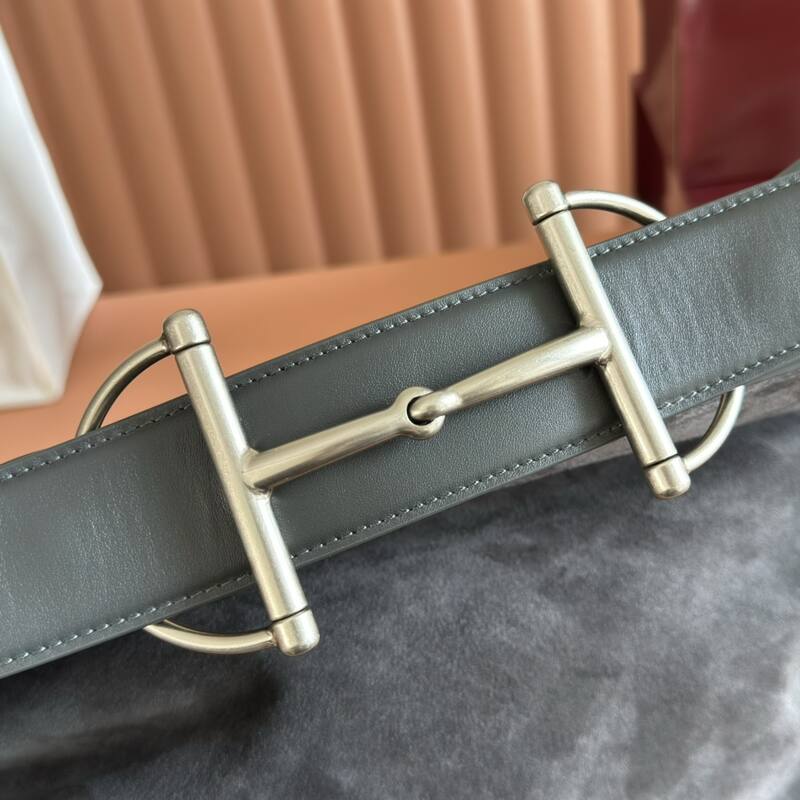 Gucci Beatrix Dark grey suede shoulder — Premium Replica