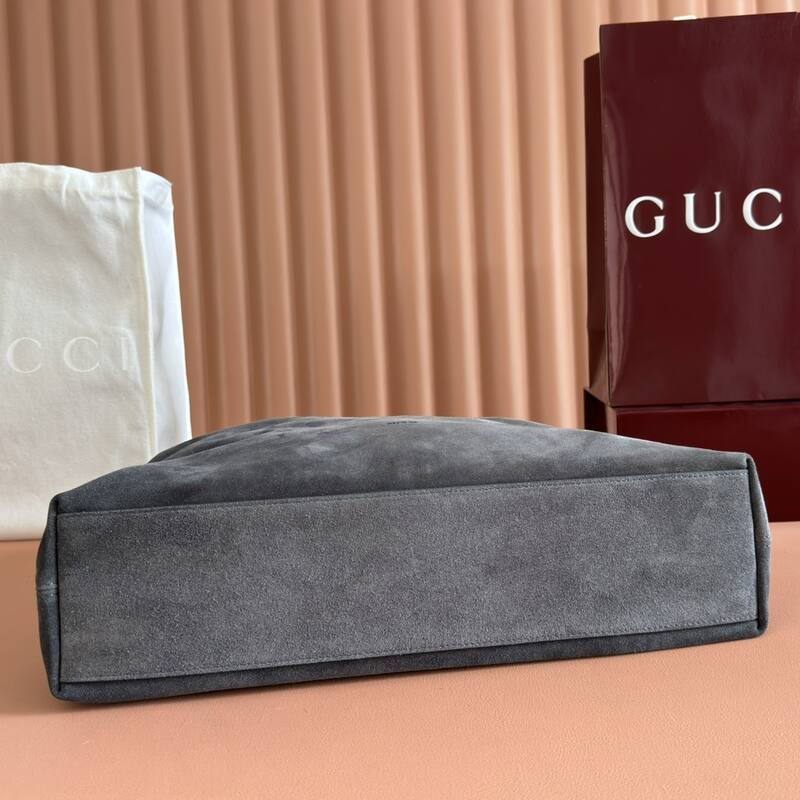 Gucci Beatrix Dark grey suede shoulder — Premium Replica