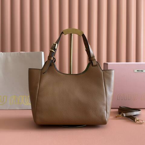 Miu Miu Brown 25x18x10cm shoulder bag 1 1 Replica