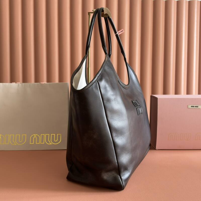 Miu Miu Brown 40x30x16cm shoulder bag — AAA Quality Replica