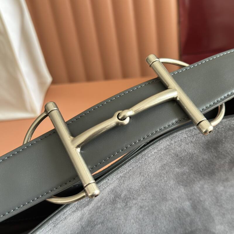 Gucci Beatrix Gray suede shoulder — Premium Replica