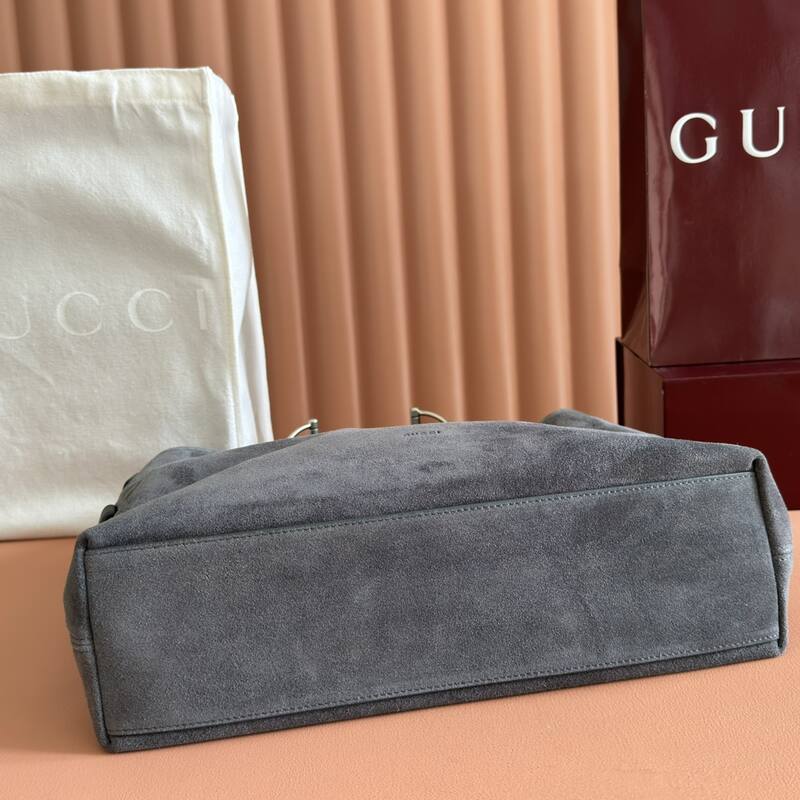 Gucci Beatrix Gray suede shoulder — Premium Replica