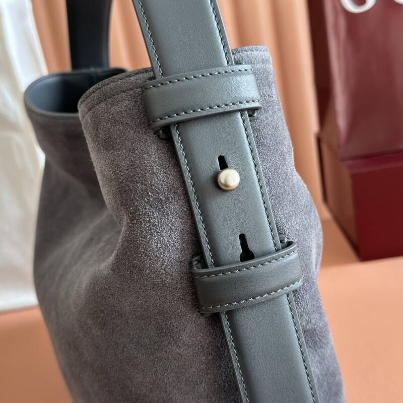 Gucci Beatrix Gray suede shoulder — Premium Replica