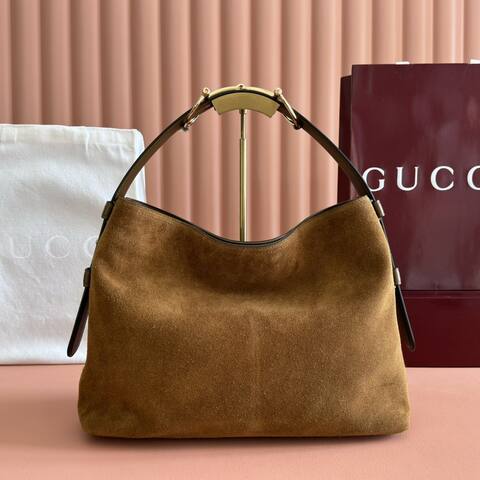 Gucci Beatrix Brown suede shoulder 1 1 Replica