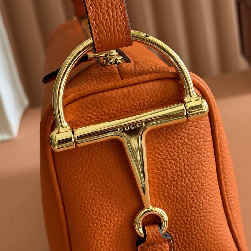 Gucci Half Horsebit Orange leather shoulder — 1:1 Replica