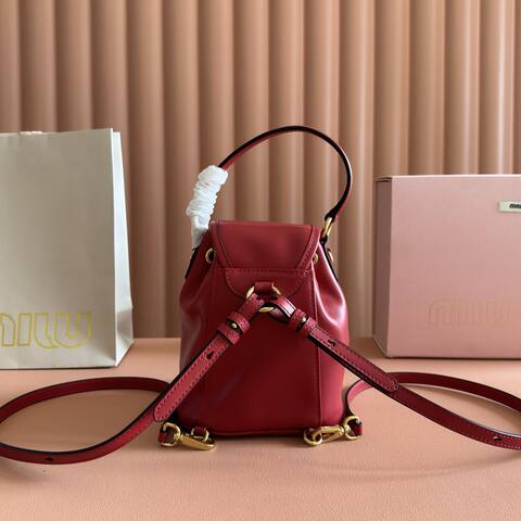 Miu Miu Red 18x12cm shoulder bag 1 1 Replica