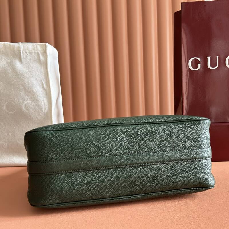 Gucci Half Horsebit Series Dark Green shoulder — AAA Quality Replica