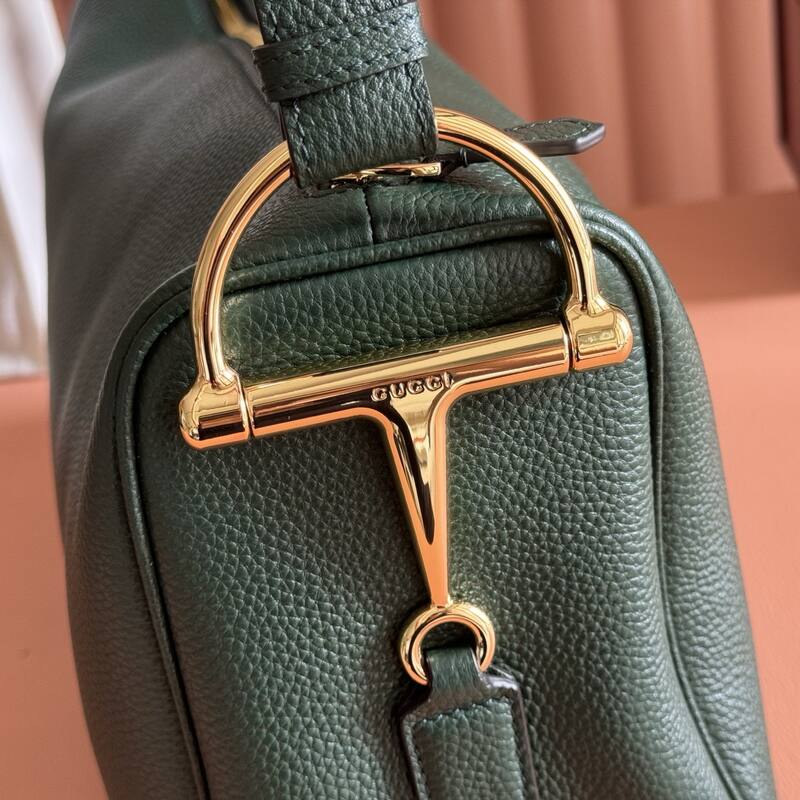 Gucci Half Horsebit Series Dark Green shoulder — AAA Quality Replica
