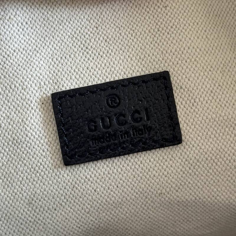Gucci Blue GG denim with Web stripe shoulder — Top Quality Replica