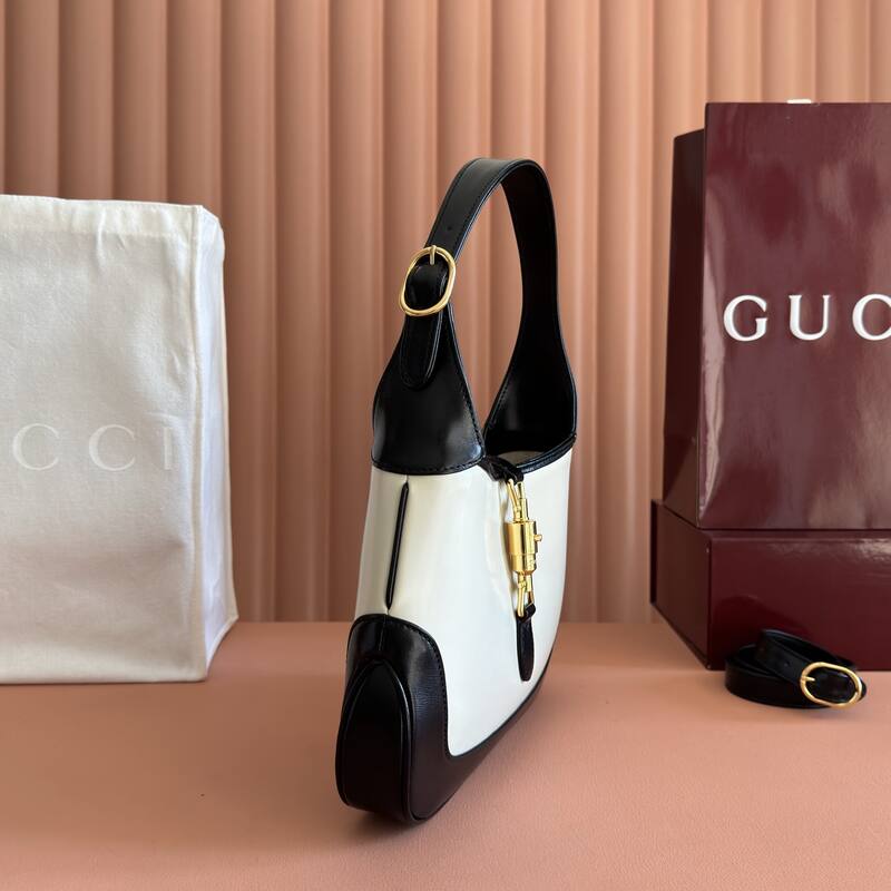 Gucci Jackie 1955 Black and White shoulder — Top Quality Replica